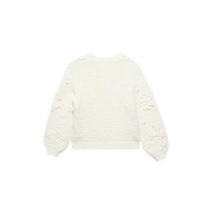 Mint Velvet Cream Applique Flower Cardigan